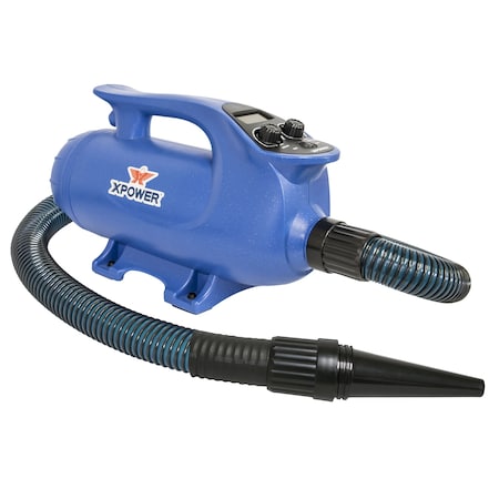 4 HP, 150 CFM, 12 Amps, Variable Speed And Heat Brushless Professional Force Air Pet Dryer